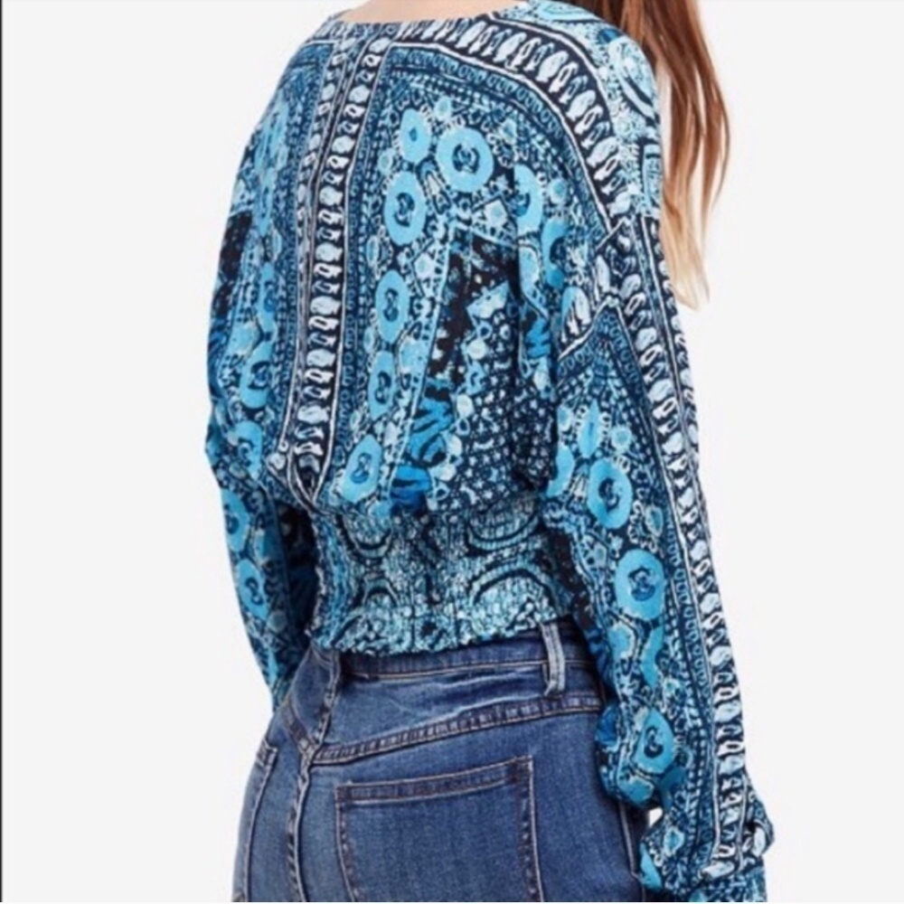 💜 Free People | NWOT Wild and Free Boho Blouse - Picture 3 of 3